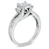 Thumbnail Image 2 of Previously Owned - 1/2 CT. T.W. Quad Princess-Cut Diamond Engagement Ring in 10K White Gold