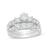 Thumbnail Image 0 of Previously Owned - 2 CT. T.W. Diamond Three Stone Bridal Set in 14K White Gold