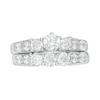 Thumbnail Image 5 of Previously Owned - 2 CT. T.W. Diamond Three Stone Bridal Set in 14K White Gold