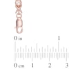 Thumbnail Image 2 of Previously Owned - Morganite "XO" Bracelet in Sterling Silver with 18K Rose Gold Plate - 7.25"