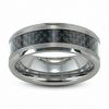 Thumbnail Image 0 of Previously Owned - Triton Men's 8.0mm Comfort Fit Tungsten and Carbon Fiber Inlay Wedding Band