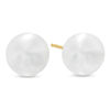 Thumbnail Image 1 of Previously Owned-7.0-7.5mm Freshwater Cultured Pearl Stud Earrings in 14K Gold