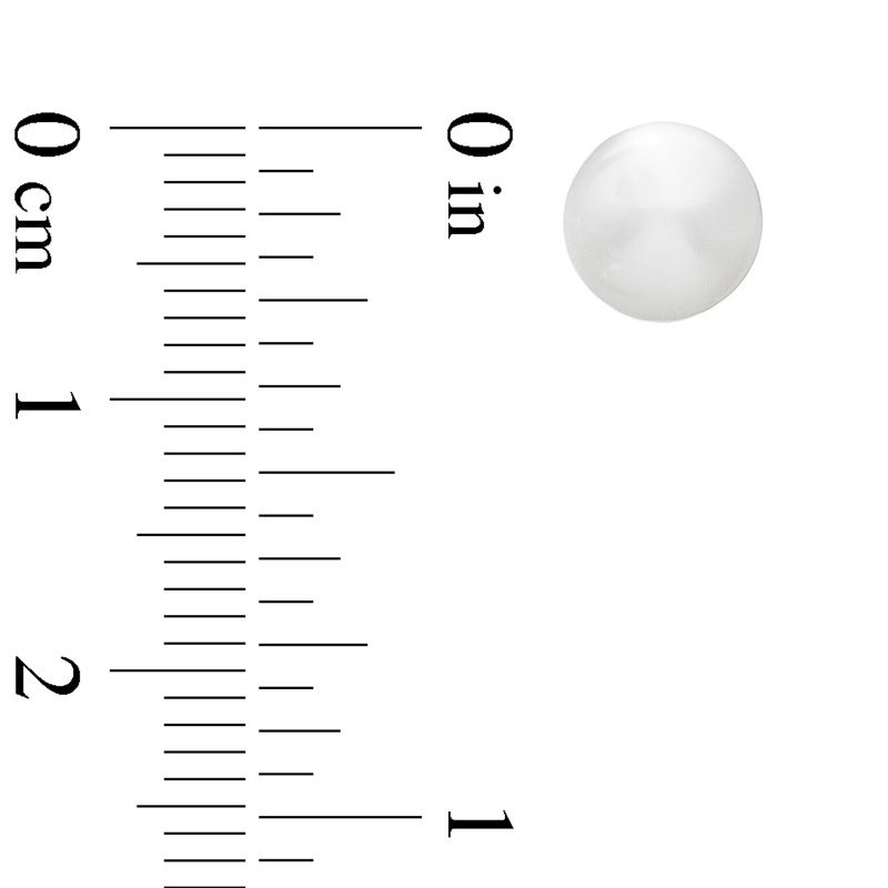 Main Image 2 of Previously Owned-7.0-7.5mm Freshwater Cultured Pearl Stud Earrings in 14K Gold