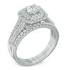 Thumbnail Image 2 of Previously Owned - Celebration Grand® 1 CT. T.W. Diamond Double Frame Bridal Set in 14K White Gold (H-I/I1)