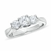 Previously Owned - 1 CTW. Diamond Three Stone Ring in 14K White Gold