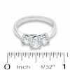 Previously Owned - 1 CTW. Diamond Three Stone Ring in 14K White Gold