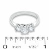 Thumbnail Image 3 of Previously Owned - 1 CTW. Diamond Three Stone Ring in 14K White Gold