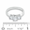 Thumbnail Image 2 of Previously Owned - 1 CTW. Diamond Three Stone Ring in 14K White Gold