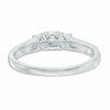 Previously Owned - 1/2 CT. T.W. Diamond Past Present Future® Ring in 14K White Gold