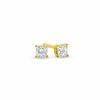 Thumbnail Image 0 of Previously Owned - 1/5 CT. T.W. Princess-Cut Diamond Solitaire Stud Earrings in 14K Gold