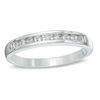 Thumbnail Image 1 of Previously Owned - 1/10 CT. T.W. Diamond Anniversary Band in Sterling Silver