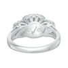 Thumbnail Image 2 of Previously Owned - 1 CT. T.W. Diamond Double Cushion Frame Three Stone Ring in 10K White Gold