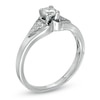 Thumbnail Image 2 of Previously Owned - 1/3 CT. T.W. Diamond Split Contour Engagement Ring in 14K White Gold