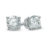 Thumbnail Image 1 of Previously Owned - 1/3 CT. T.W. Diamond Solitaire Stud Earrings in 14K White Gold