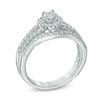 Thumbnail Image 1 of Previously Owned - 1/2 CT. T.W. Diamond Frame Bridal Set in 14K White Gold