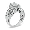 Thumbnail Image 2 of Previously Owned - 1-1/2 CT. T.W. Princess-Cut Composite Diamond Engagement Ring in 14K White Gold