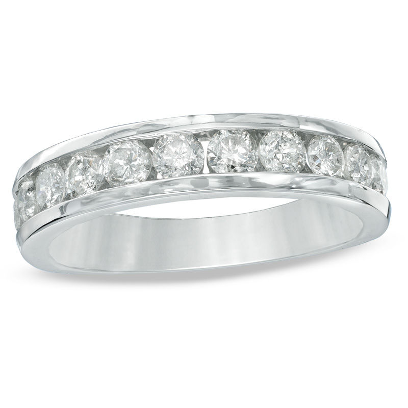 Main Image 1 of Previously Owned - 1 CT. T.W. Diamond Anniversary Band in 10K White Gold