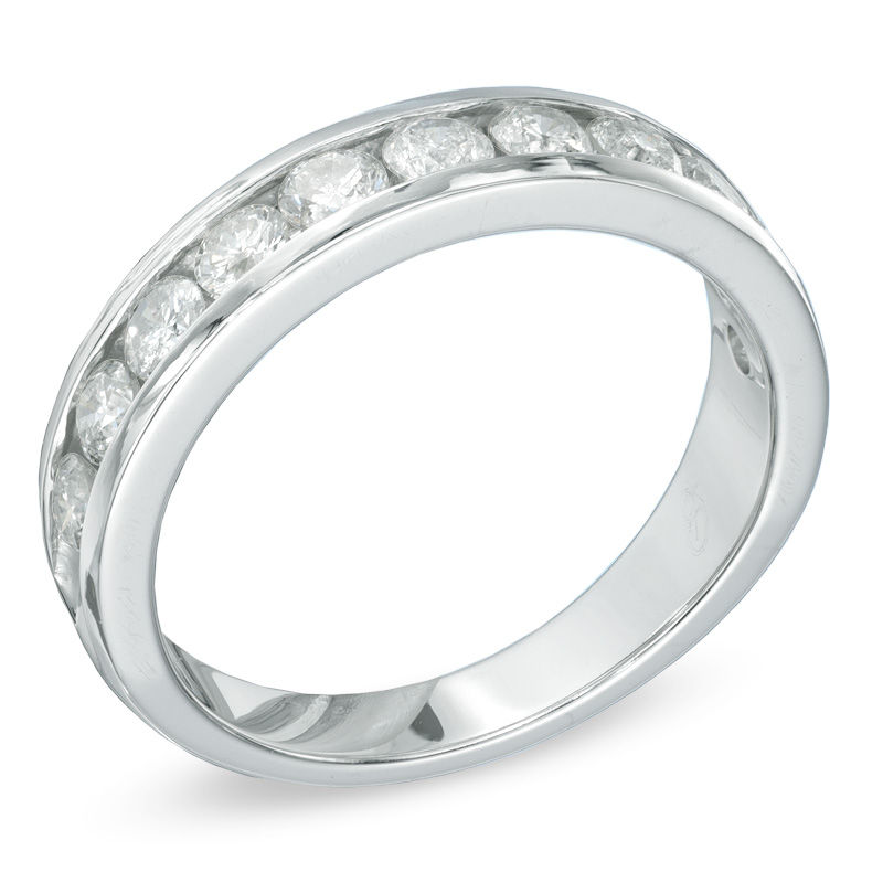 Main Image 2 of Previously Owned - 1 CT. T.W. Diamond Anniversary Band in 10K White Gold
