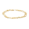 Thumbnail Image 3 of Previously Owned -  7.0mm Figaro Chain Bracelet in 14K Gold - 8.5"