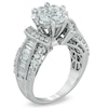 Thumbnail Image 2 of Previously Owned - 2-1/5 CT. T.W. Diamond Cluster Engagement Ring in 14K White Gold