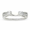 Thumbnail Image 1 of Previously Owned - 1/2 CT. T.W. Four-Stone Diamond Pinched Wrap Solitaire Enhancer in 14K White Gold