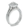 Thumbnail Image 2 of Previously Owned - 3/4 CT. T.W. Diamond Double Frame Split Shank Bridal Set in 14K White Gold
