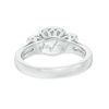 Thumbnail Image 3 of Previously Owned - 1/2 CT. T.W. Diamond Double Frame Three Stone Ring in 10K White Gold