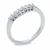 Thumbnail Image 1 of Previously Owned - 1/4 CT. T.W. Diamond Seven Stone Contour Band in 14K White Gold