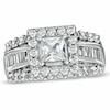 Thumbnail Image 0 of Previously Owned - 2-5/8 CT. T.W. Princess-Cut Diamond Frame Engagement Ring in 14K White Gold