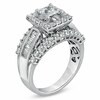 Thumbnail Image 1 of Previously Owned - 2-5/8 CT. T.W. Princess-Cut Diamond Frame Engagement Ring in 14K White Gold