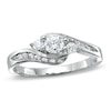 Thumbnail Image 0 of Previously Owned - 1/2 CT. T.W. Diamond Three Stone Swirl Ring in 10K White Gold