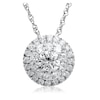 Thumbnail Image 1 of Previously Owned - 1 CT. T.W. Diamond Double Frame Pendant in 14K White Gold