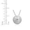 Thumbnail Image 1 of Previously Owned - 1 CT. T.W. Diamond Double Frame Pendant in 14K White Gold
