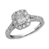 Thumbnail Image 1 of Previously Owned - 1-1/2 CT. T.W.  Radiant-Cut Diamond Bridal Set in 14K White Gold (I/I1)