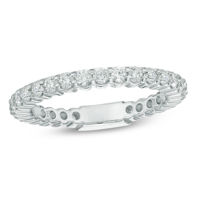 Main Image 1 of Previously Owned - 1 CT. T.W. Diamond Eternity Band in 14K White Gold