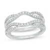 Thumbnail Image 1 of Previously Owned - 1/3 CT. T.W. Diamond Contour Twist Split Shank Solitaire Enhancer in 14K White Gold