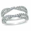Thumbnail Image 1 of Previously Owned - 1 CT. T.W. Diamond Twist Split Shank Solitaire Enhancer in 14K White Gold