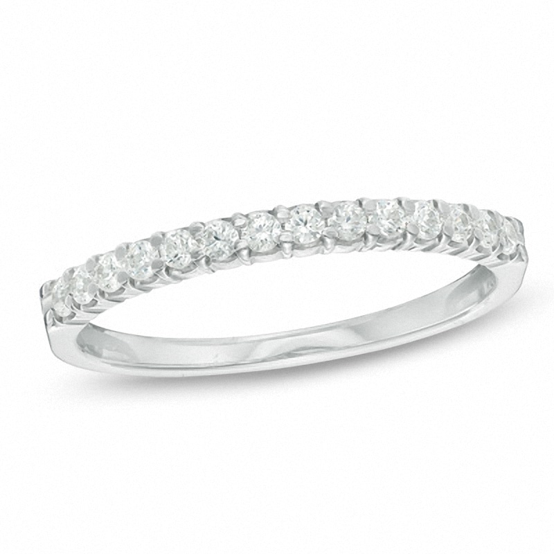 Main Image 1 of Previously Owned - 1/4 CT. T.W. Diamond Band in 14K White Gold (I/SI2)