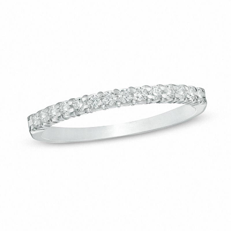 Main Image 1 of Previously Owned - 1/4 CT. T.W. Diamond Band in 14K White Gold