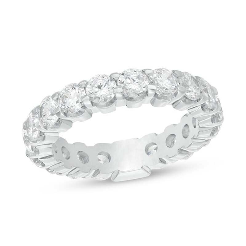 Main Image 1 of Previously Owned - 3 CT. T.W. Diamond Eternity Band in 14K White Gold - Size 7