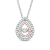 Thumbnail Image 1 of Previously Owned - 3/8 CT. T.W. Diamond Teardrop Pendant in 10K Two-Tone Gold