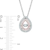 Thumbnail Image 2 of Previously Owned - 3/8 CT. T.W. Diamond Teardrop Pendant in 10K Two-Tone Gold