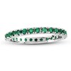 Thumbnail Image 1 of Previously Owned - Emerald Eternity Band in 14K White Gold