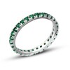 Thumbnail Image 2 of Previously Owned - Emerald Eternity Band in 14K White Gold