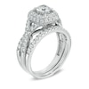 Previously Owned - 1-3/4 CT. T.W. Diamond Frame Twist Bridal Set in 14K White Gold