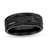 Thumbnail Image 1 of Previously Owned - 8.0mm Comfort Fit Brick Black Tungsten Wedding Band