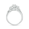 Thumbnail Image 4 of Previously Owned - 1 CT. T.W. Diamond Three Stone Slant Engagement Ring in 14K White Gold