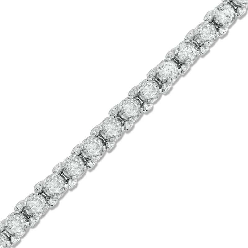 Main Image 1 of Previously Owned - 4 CT. T.W. Diamond Tennis Bracelet in 10K White Gold