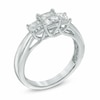 Thumbnail Image 1 of Previously Owned - 1 CT. T.W. Princess-Cut Diamond Three Stone Ring in 14K White Gold