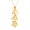 Thumbnail Image 1 of Previously Owned - Flower Drop Pendant in 10K Gold